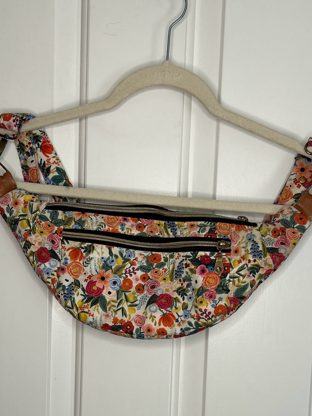 Scatter Sunshine Co. Rifle Paper Floral Print Crossbody Belt Bag - handmade!